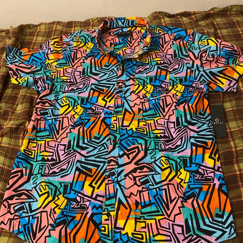 Empyre Multicolor Abstract Men's Shirt